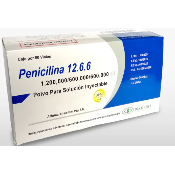 PENICILINA BENZATINICA 12.6.6. AMPOLLA - Ecofarma